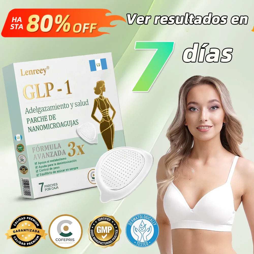 Lenreey® Parche NANO de microagujas NIDDK-Tirzepatide para Adelgazar y Salud(Sin dolor, liberación 24/7 | Pierde 9 kg RÁPIDO | Reducción del 90% en azúcar | ) 🥬