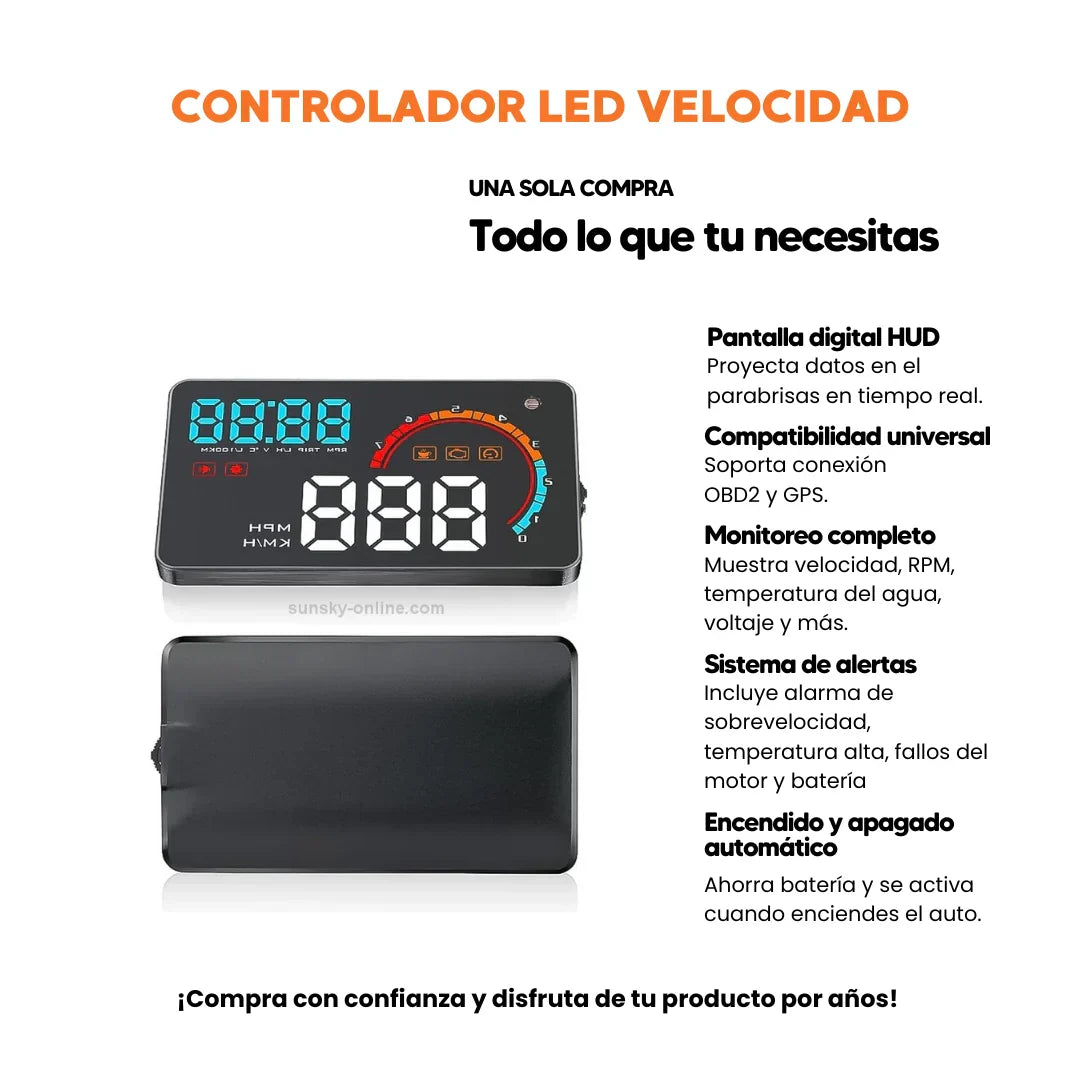 CONTROLADOR DE VELOCIDAD HUD™